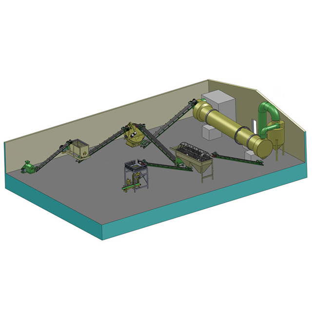 corn stalks fertilizer production line