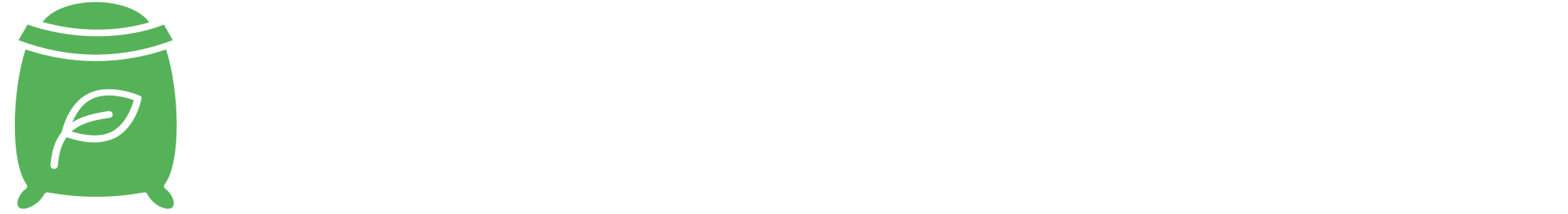 fertilizer machine logo white