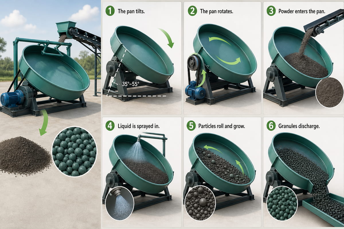 How Does a Fertilizer Pan Granulator Work