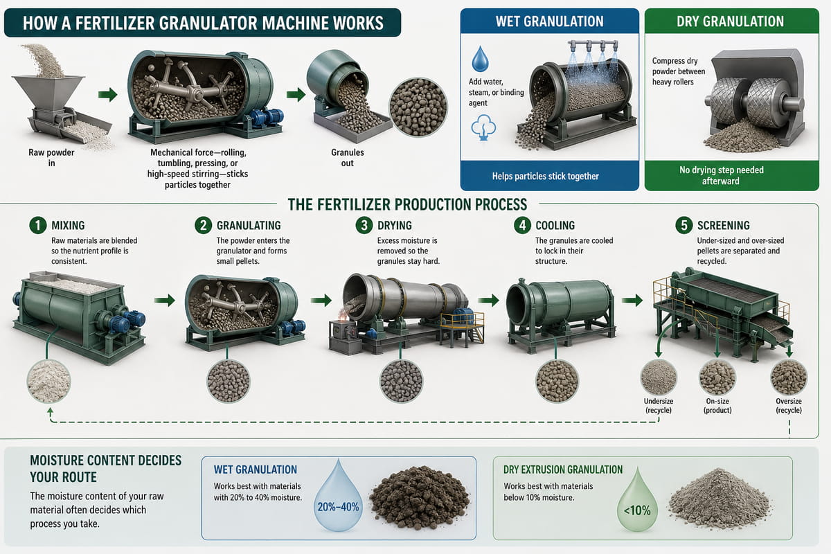 How a Fertilizer Granulator Machine Works