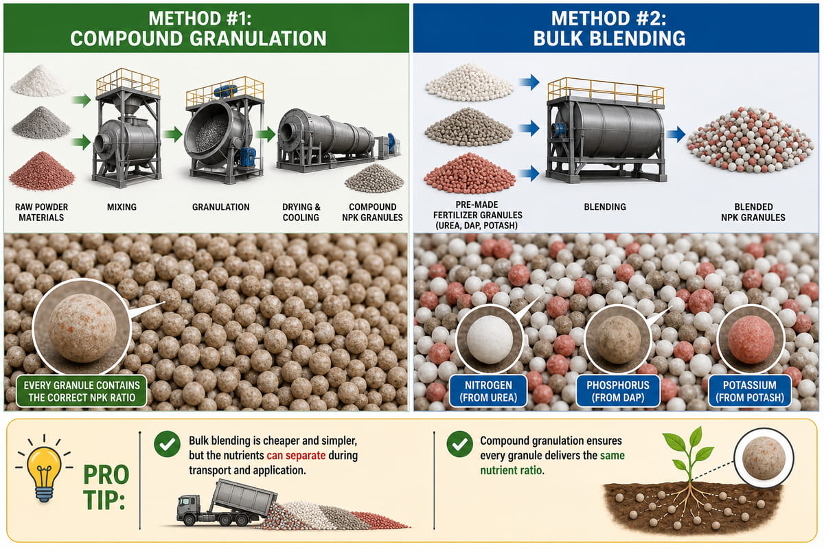 Two Main Approaches to NPK Fertilizer Production